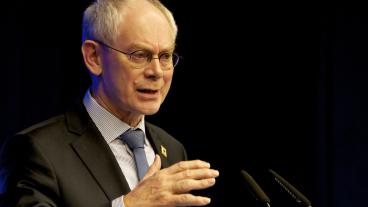 Europeiska rådets ordförande Herman Van Rompuy manar EU-parlamentet att rösta ja till långtidsbudgeten. Arkivbild.