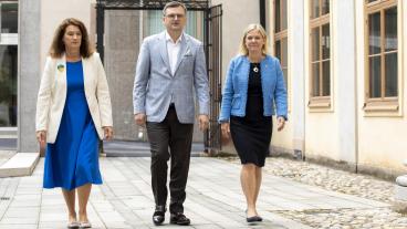 Ukrainas utrikesminister Dmytro Kuleba var på måndagen på besök i Stockholm för ett möte med utrikesminister Ann Linde (S) och statsminister Magdalena Andersson (S). 