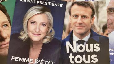 Marine Le Pen och Emmanuel Macron gick vidare i presidentvalets första omgång den 10 april 2022. 