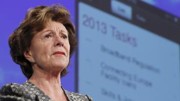EU:s IT-kommissionär Neelie Kroes presenterar sju punkter för 2013-2014.