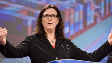 EU:s handelskommissionär Cecilia Malmström. 