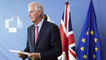 EU:s brexitförhandlare, den konservative fransmannen Michel Barnier. Arkivbild.