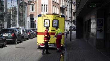 En belgisk ambulans. Arkivbild.