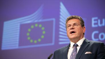 EU-kommissionär Maroš Šefčovič ansvar för att se till att Storbritannien lever upp till brexitavtalen. Arkivbild.