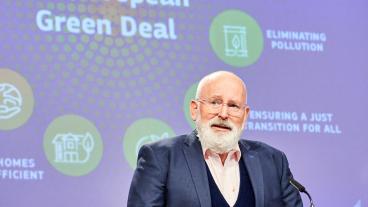 EU:s kimatkommissionär, den nederländske socialdemokraten Frans Timmermans. 