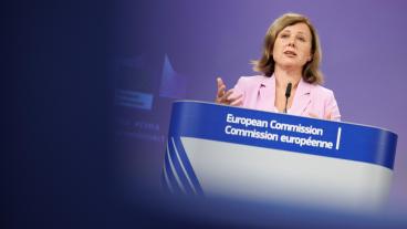 EU-kommissionär Věra Jourová med ansvar för värden och öppenhet, en tjeckisk liberal. 