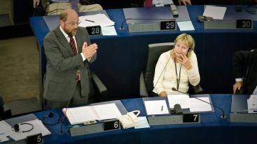 Martin Schulz och Marita Ulvskog (S).
